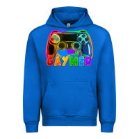 Cobalt Gaymer Urban Hoodie - FaDigitalArtStudio