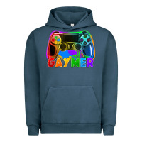 Pigment Midnight Navy Gaymer Urban Hoodie - FaDigitalArtStudio