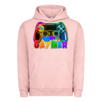 Pigment Salmon Gaymer Urban Hoodie - FaDigitalArtStudio