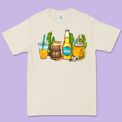 Beer Coffee Cups Premium Tee Designed By Adodesignshop