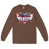 Chestnut American junkie Long Sleeve Tee - NancyCooperArtShop