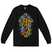 Black cross Long Sleeve Tee - JahusDesignShop