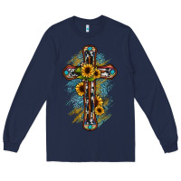 Navy cross Long Sleeve Tee - JahusDesignShop