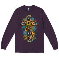 Plum cross Long Sleeve Tee - JahusDesignShop