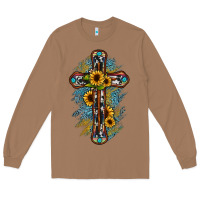Toasted Coconut cross Long Sleeve Tee - JahusDesignShop