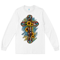 White cross Long Sleeve Tee - JahusDesignShop