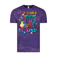 Cloud Purple in a world where you can be anything Vintage Tee - MaliasSmallBusiness