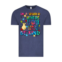 Vintage Denim in a world where you can be anything Vintage Tee - MaliasSmallBusiness