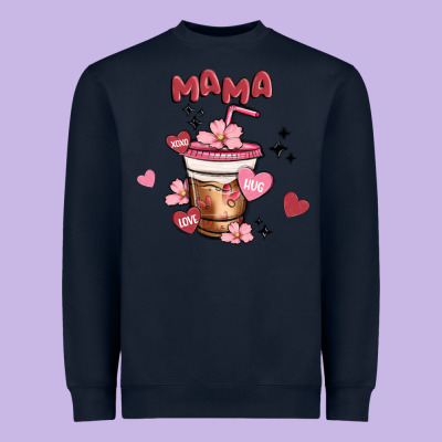 Mama Coffee Cups Heavyweight Sweatshirt Designed By Maliassmallbusiness