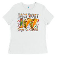 White taco bout 100 days of school Ladies Tee - RacoonDesign