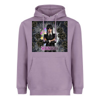 Lavender gothic girl with black rose Heavyweight Hoodie - TumblerDesignByShophia