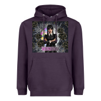 Plum gothic girl with black rose Heavyweight Hoodie - TumblerDesignByShophia