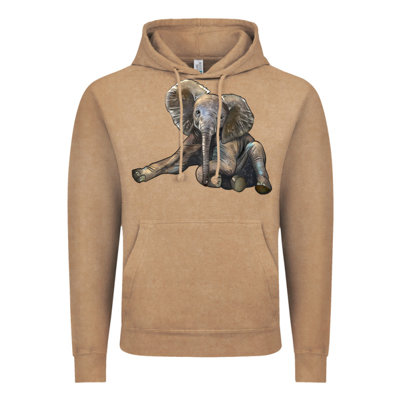 Baby Elephant Vintage Hoodie by LillyAllenDesigns | Teevron