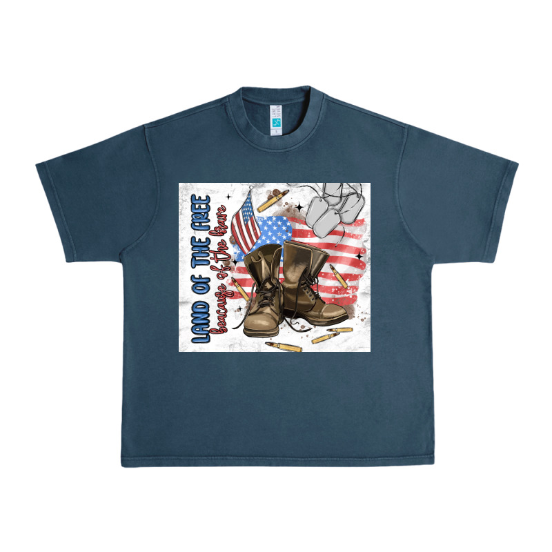 Land Of The Free Urban Heavy Tee by MaliasSmallBusiness | Teevron