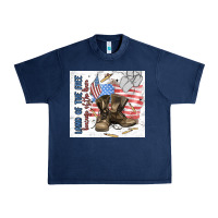 Navy land of the free Urban Heavy Tee - MaliasSmallBusiness