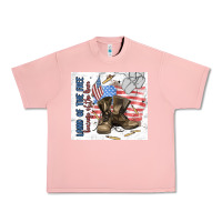 Salmon land of the free Urban Heavy Tee - MaliasSmallBusiness