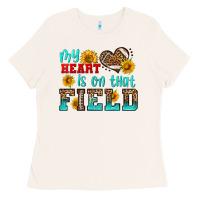 My Heart Is On That Field American Football Ladies Tee | Teevron