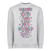 Heather Grey believe like mary trust like joseph valentine s da Heavyweight Sweatshirt - MaliasSmallBusiness