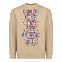 Mushroom believe like mary trust like joseph valentine s da Heavyweight Sweatshirt - MaliasSmallBusiness