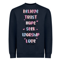 Navy believe like mary trust like joseph valentine s da Heavyweight Sweatshirt - MaliasSmallBusiness