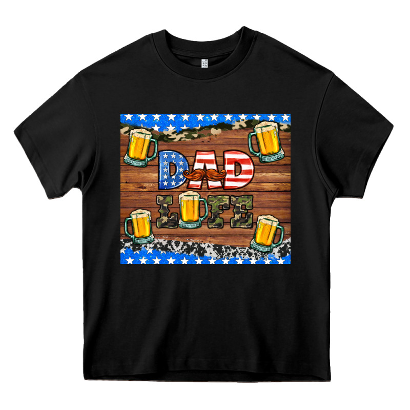 Dad Life With Beers Heavy Core Tee by HRA Design Shop | Teevron
