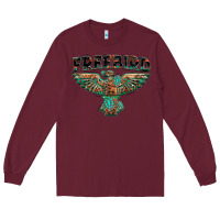 Burgundy aztec free bird Long Sleeve Tee - NancyCooperArtShop