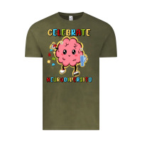 Vintage Olive celebrate neurodiversity Vintage Tee - MaliasSmallBusiness