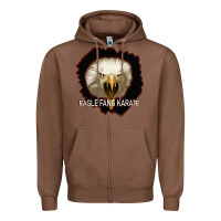 Chestnut Eagle Fang Karate Zipper Hoodie - Bettercallsaul