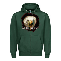 Sports Green Eagle Fang Karate Zipper Hoodie - Bettercallsaul