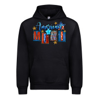 Black American mini 4th of july Urban Hoodie - FaDigitalArtStudio