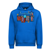 Cobalt American mini 4th of july Urban Hoodie - FaDigitalArtStudio