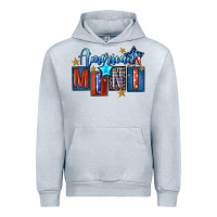 Heather Grey American mini 4th of july Urban Hoodie - FaDigitalArtStudio