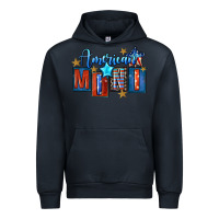 Navy American mini 4th of july Urban Hoodie - FaDigitalArtStudio