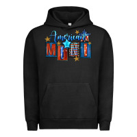 Pigment Black American mini 4th of july Urban Hoodie - FaDigitalArtStudio