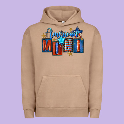 American Mini 4th Of July Urban Hoodie Designed By Fadigitalartstudio