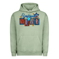 Pigment Oil Green American mini 4th of july Urban Hoodie - FaDigitalArtStudio
