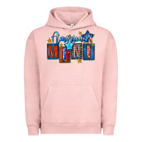 Pigment Salmon American mini 4th of july Urban Hoodie - FaDigitalArtStudio