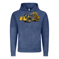 Vintage Denim Articulated Hauler Vintage Hoodie - LillyAllenDesigns