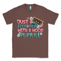Chestnut just a good mom with a hood playlist Classic Tee - MaliasSmallBusiness