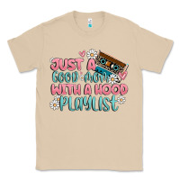 Mushroom just a good mom with a hood playlist Classic Tee - MaliasSmallBusiness