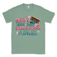 Sage just a good mom with a hood playlist Classic Tee - MaliasSmallBusiness