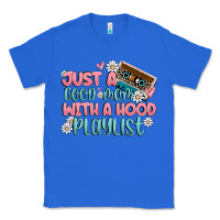 True Royal just a good mom with a hood playlist Classic Tee - MaliasSmallBusiness