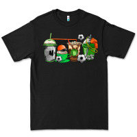 Black soccer coffee cups Premium Tee - AdoDesignShop
