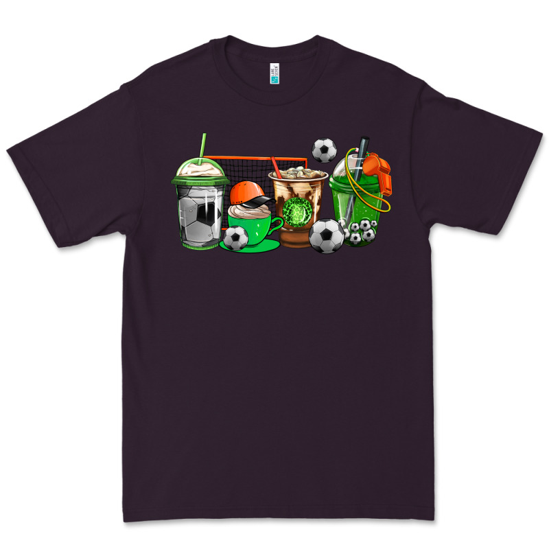Soccer Coffee Cups Premium Tee by AdoDesignShop | Teevron