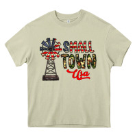 Mossy small town usa Heavy Core Tee - CowhideDigitalArt