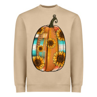 Mushroom Serape sunflower pumpkin Heavyweight Sweatshirt - NancyCooperArtShop