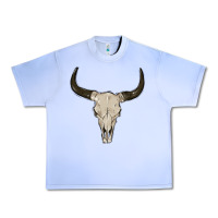 Grape Ice cow skul Urban Heavy Tee - MaliasSmallBusiness