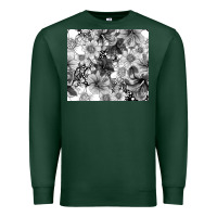 Sports Green black and white floral Premium Sweatshirt - TumblerDesignByShophia
