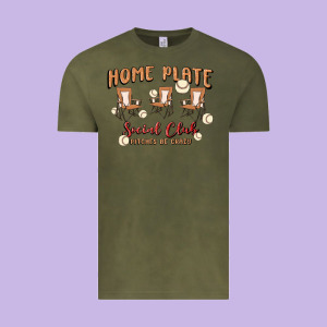 Glitter Baseball Vintage Tee Designed By Maliassmallbusiness