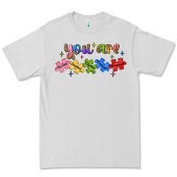 Dove Grey you are loved autism Premium Tee - JahusDesignShop